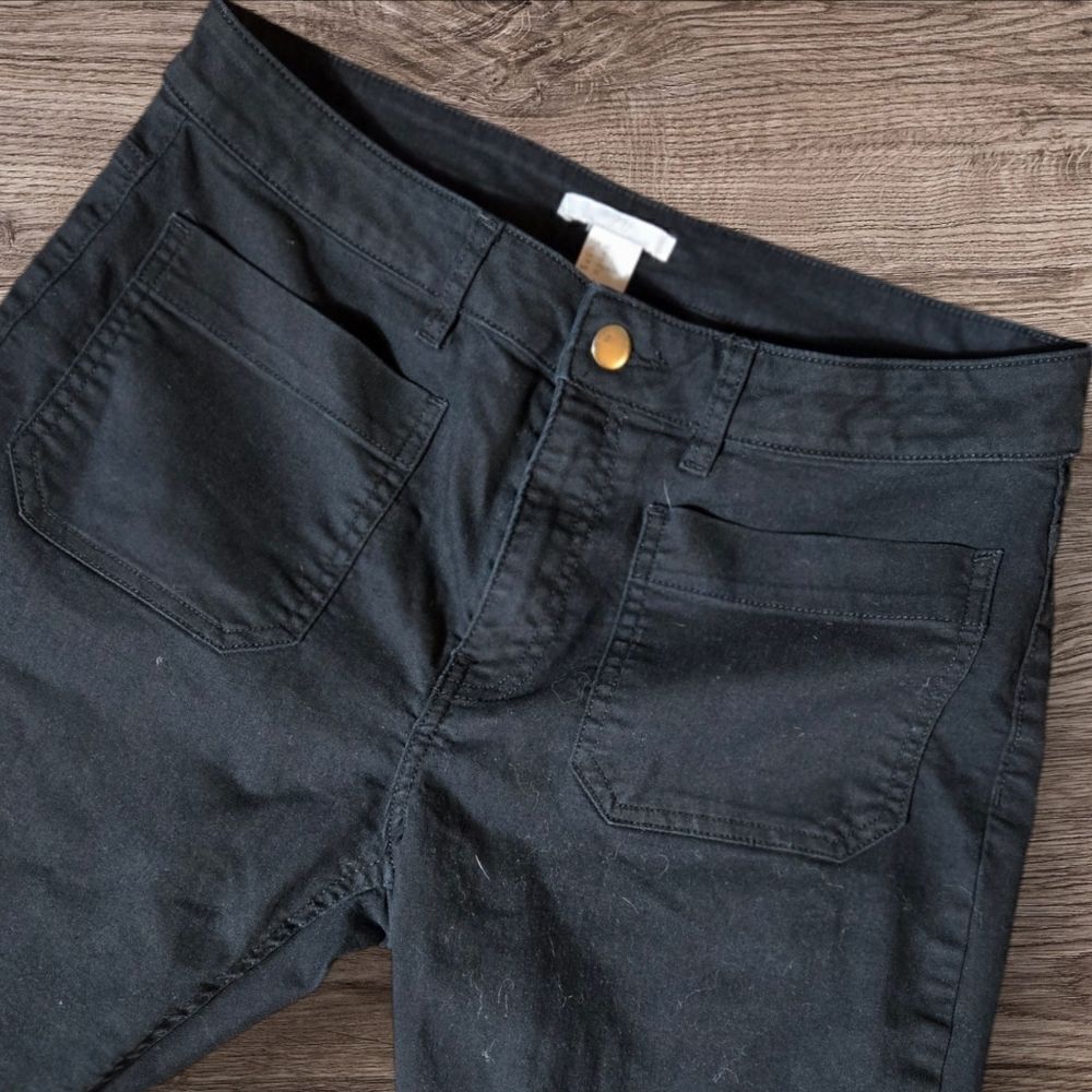 H&M Black Stretch Flare Jeans - Picture 2 of 6
